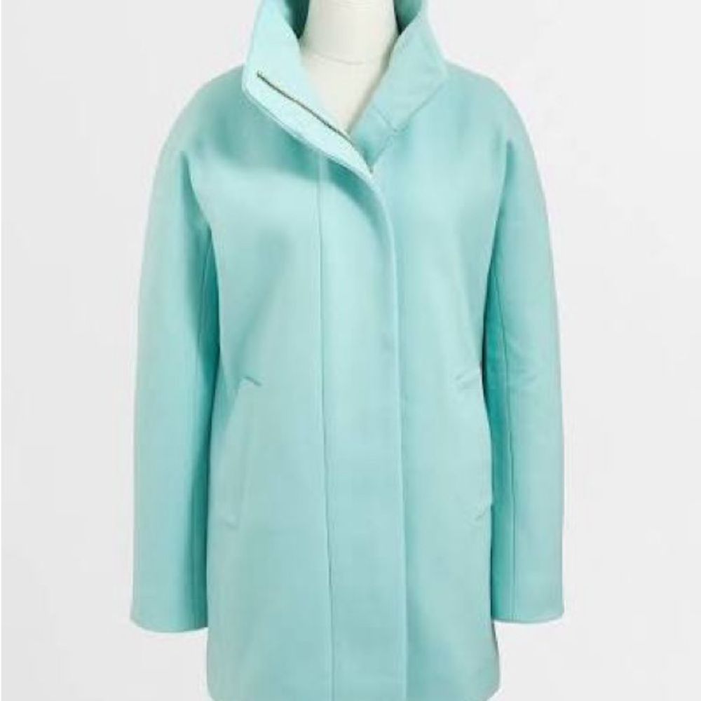 J Crew Factory Mint City Coat